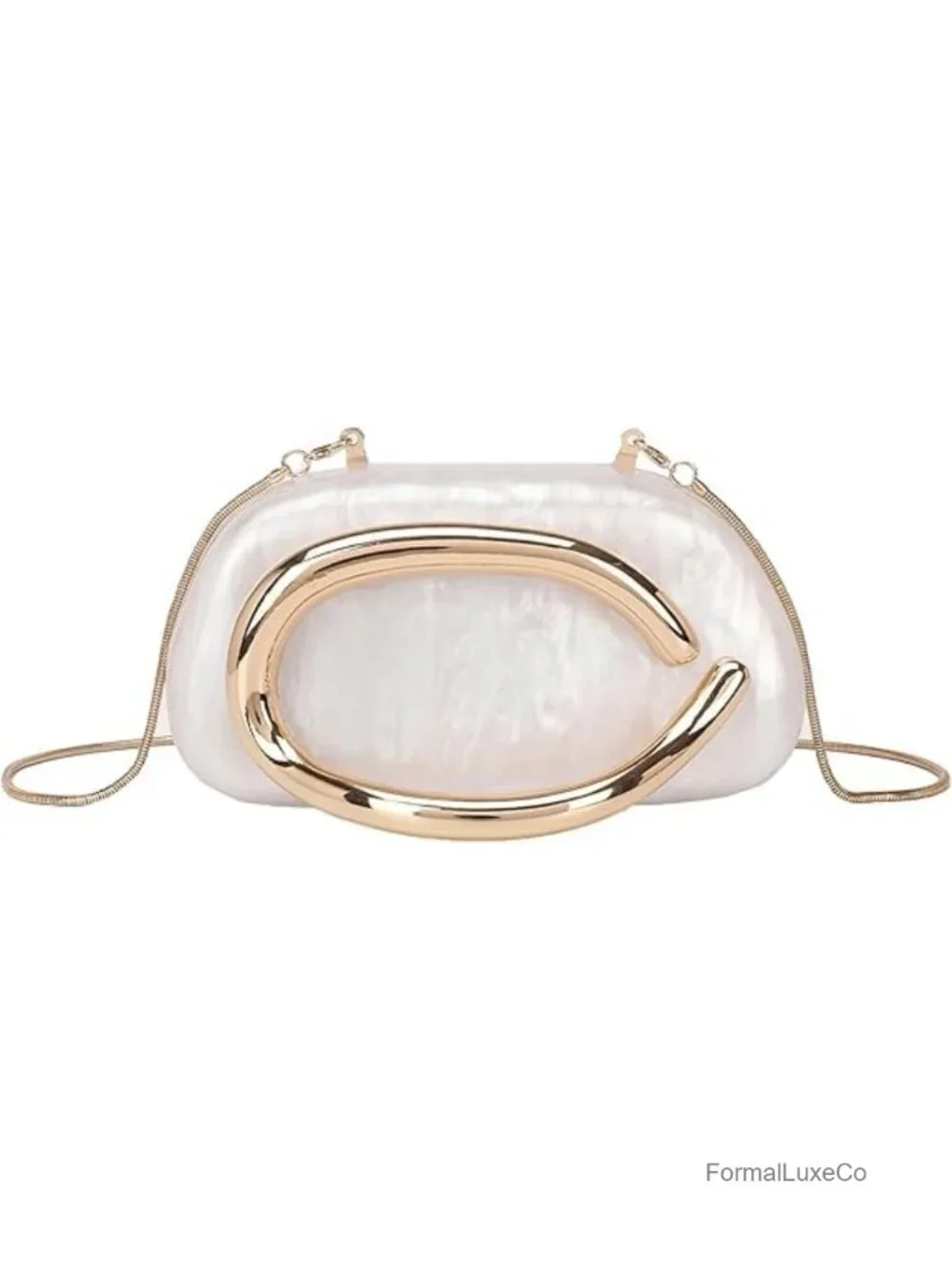 Acrylic Geometric Clutch Box Purse for Evening Crossbody